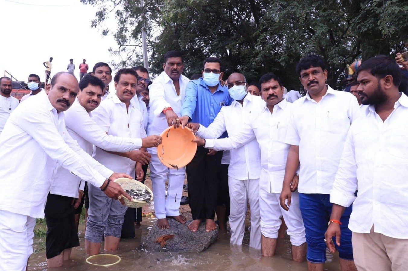 Patancheru  | చెరువులోకి లక్ష చేప పిల్లలు..    పటాన్‌చెరు ఎమ్మెల్యే