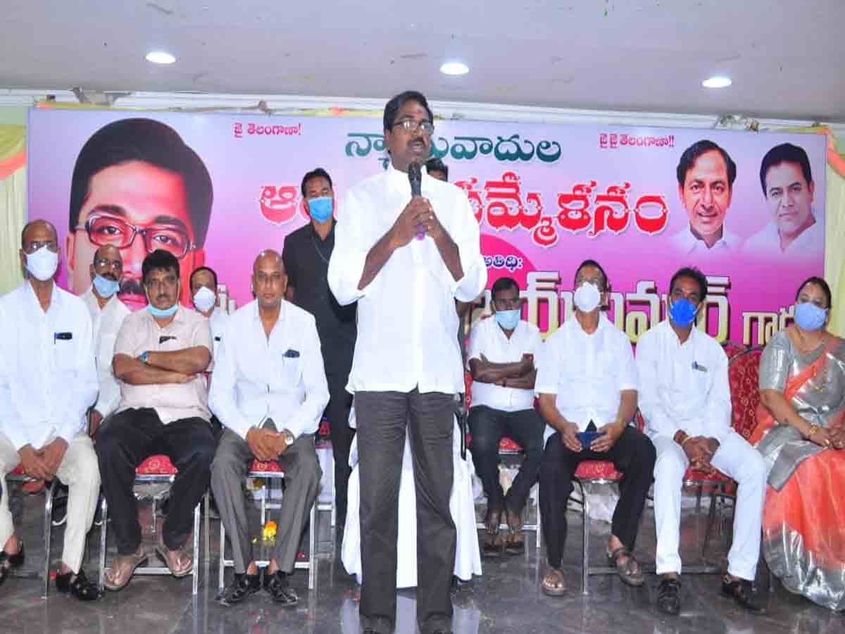 Khammam District|  న్యాయవాదులకు తెలంగాణ రాష్ట్ర ప్రభుత్వం ఎప్పుడూ అండగా ఉంటుంది : మంత్రి పువ్వాడ..