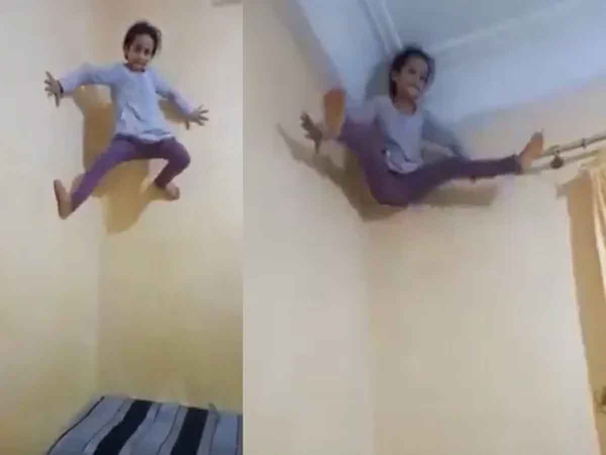 SpiderMan Daughter : స్పైడ‌ర్‌మ్యాన్ కూతురులా ఉంది.. చ‌క‌చ‌కా ఎలా ఇంటిగోడ‌ను ఎక్కేసిందో చూడండి
