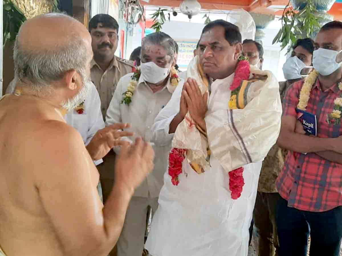 Rangareddy : చిలుకూరు బాలాజీని దర్శించుకున్న భూపాల్‌రెడ్డి