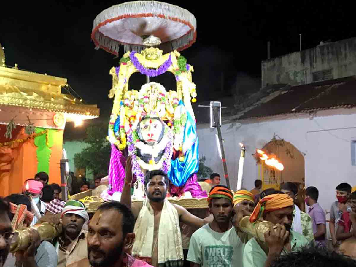 Vikarabad : సింహా వాహనంపై అనంతపద్మనాభస్వామి ఊరేగింపు