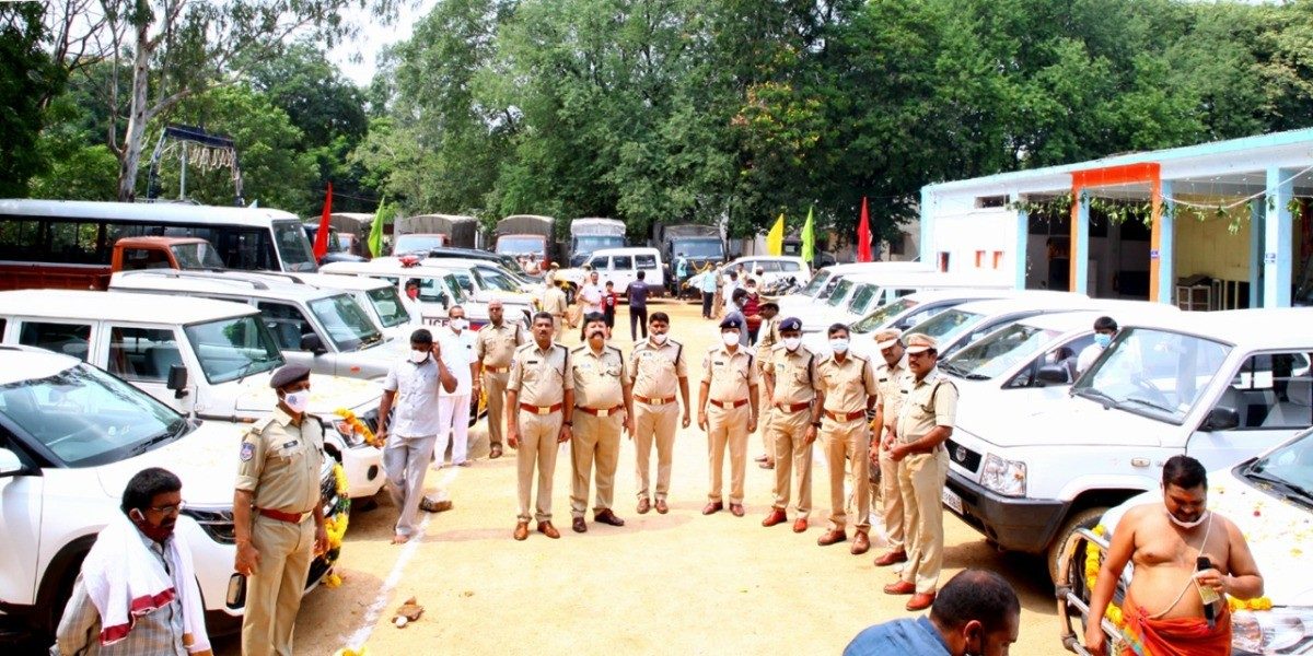 Vahana pooja | ప్రథమ పటాలంలో వాహన పూజ..