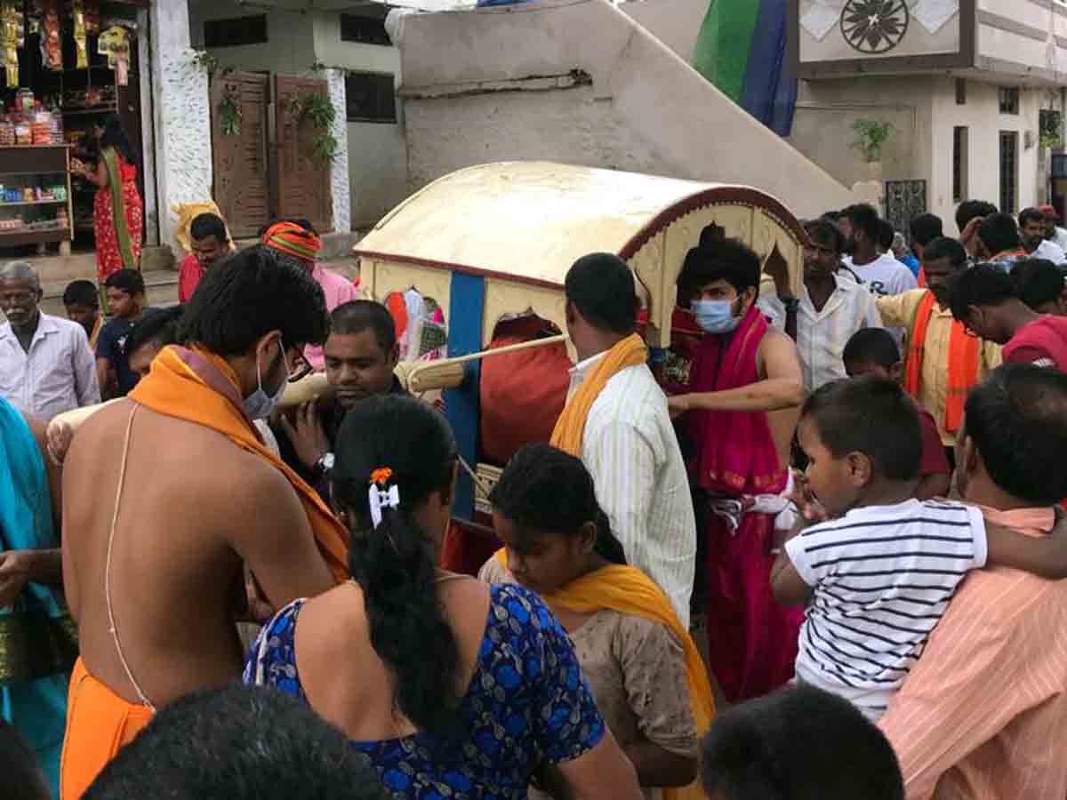 Vikarabad : అనంతగిరిగుట్టకు పల్లకి సేవలో.. అనంతపద్మనాభస్వామి