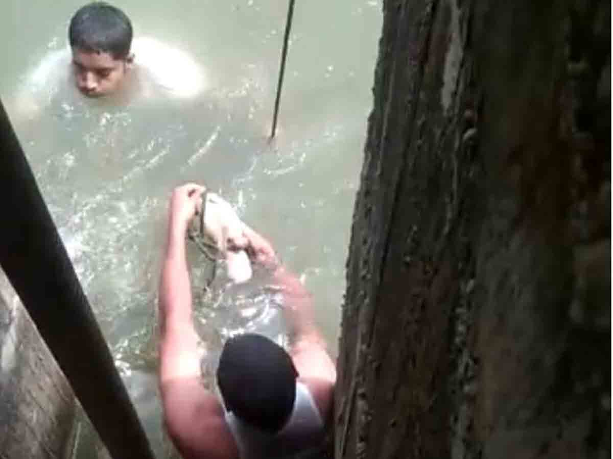 Vikarabad : ఎస్ఐ, కానిస్టేబుల్‌ సాహసం.. చెరువులో పడిన వ్యక్తిని బయటకు..