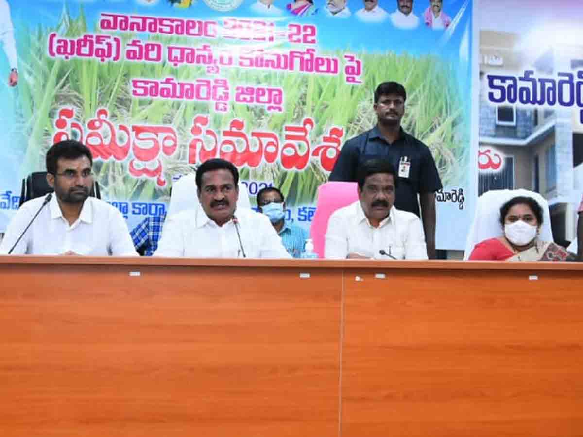 కామారెడ్డి జిల్లాలో 343 ధాన్యం కొనుగోలు కేంద్రాలు.. మంత్రి వేముల ప్రశాంత్‌ రెడ్డి