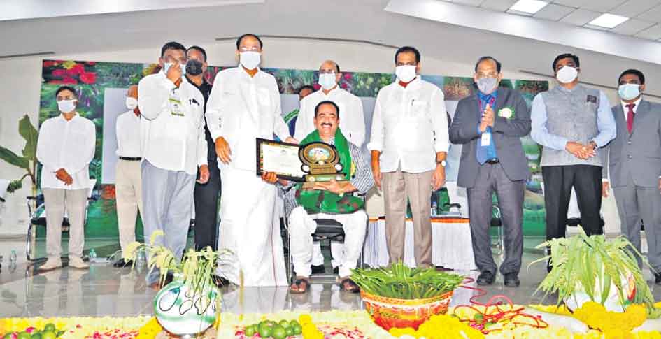 శ్రీనివాస్‌రెడ్డికి రైతునేస్తం అవార్డు