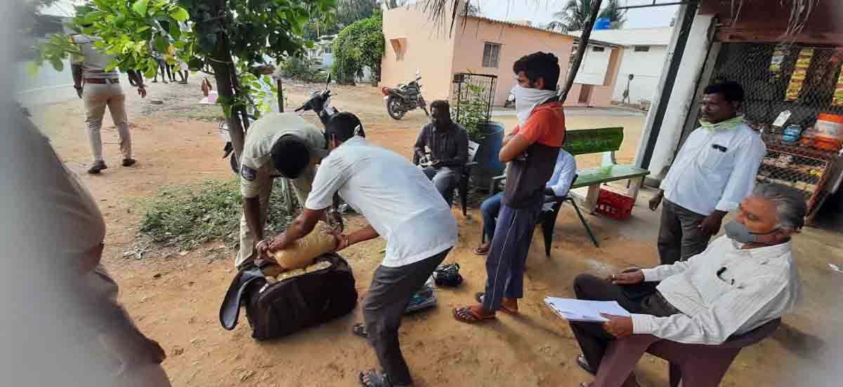 20 కిలోల గంజాయి పట్టివేత