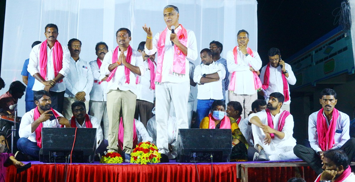 Huzurabad | బీజేపీకి ఓటెస్తే సిలిండర్‌ ధర రూ.1200 అయిత‌ది : మంత్రి తన్నీరు హరీశ్‌రావు