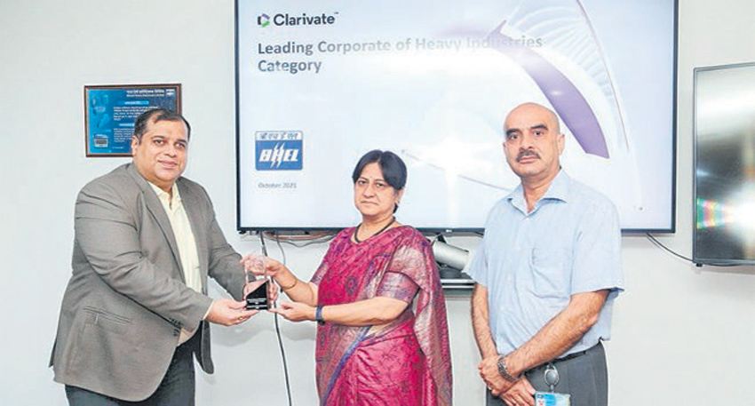 భెల్‌కు సౌత్‌ ఈస్ట్‌ ఏషియా ఇన్నోవేషన్‌  అవార్డు