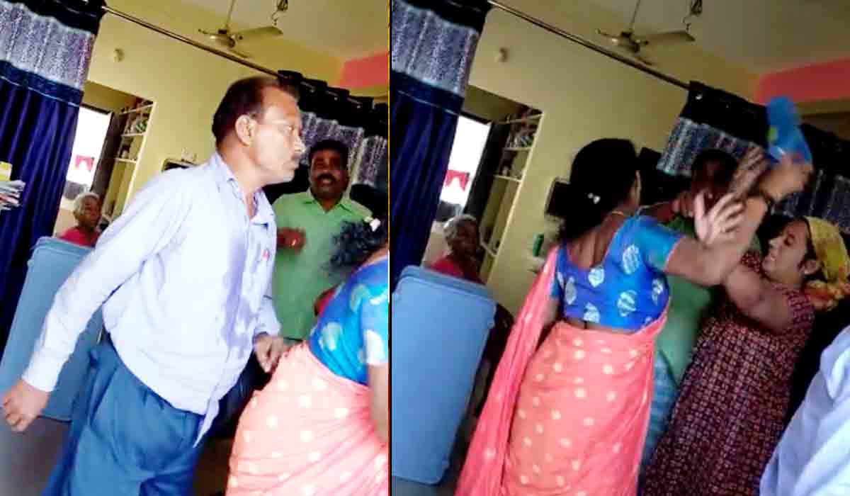 Nizamabad |డాక్ట‌ర్‌తో బీజేపీ కార్పొరేటర్ భ‌ర్త అక్ర‌మ సంబంధం.. చెప్పుతో కొట్టిన త‌ల్లి.. వీడియో