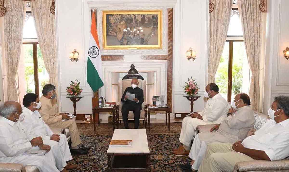 Chandra Babu in Delhi | ఏపీలో ఉన్మాది పాల‌న‌.. రాష్ట్ర‌ప‌తి పాల‌న విధించాలి.. చంద్ర‌బాబు