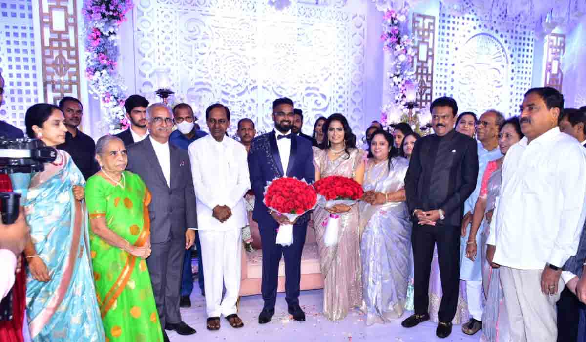 హైకోర్టు న్యాయమూర్తి కూతురు రిసెప్షన్‌ వేడుకకు హాజరైన సీజేఐ, సీఎం కేసీఆర్‌, మంత్రులు కేటీఆర్‌, ఎర్ర‌బెల్లి