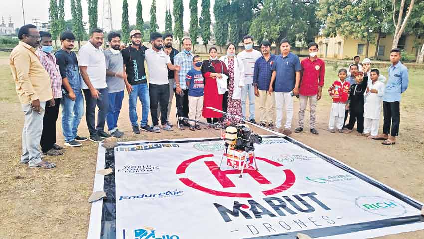 42 కిలోమీటర్లు ప్రయాణించిన డ్రోన్‌