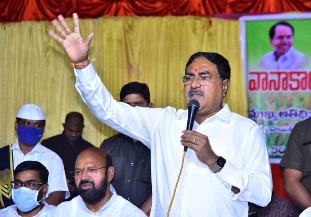 ధాన్యం కొనుగోళ్లు పకడ్బందీగా చేపట్టాలి : మంత్రి ఎర్రబెల్లి