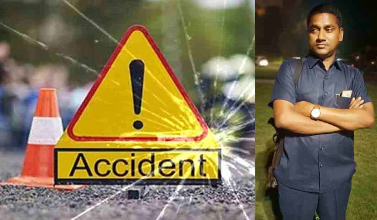 బైకును ఢీకొట్టిన పాల వ్యాన్‌.. కలెక్టర్‌ గన్‌మెన్‌ మృతి