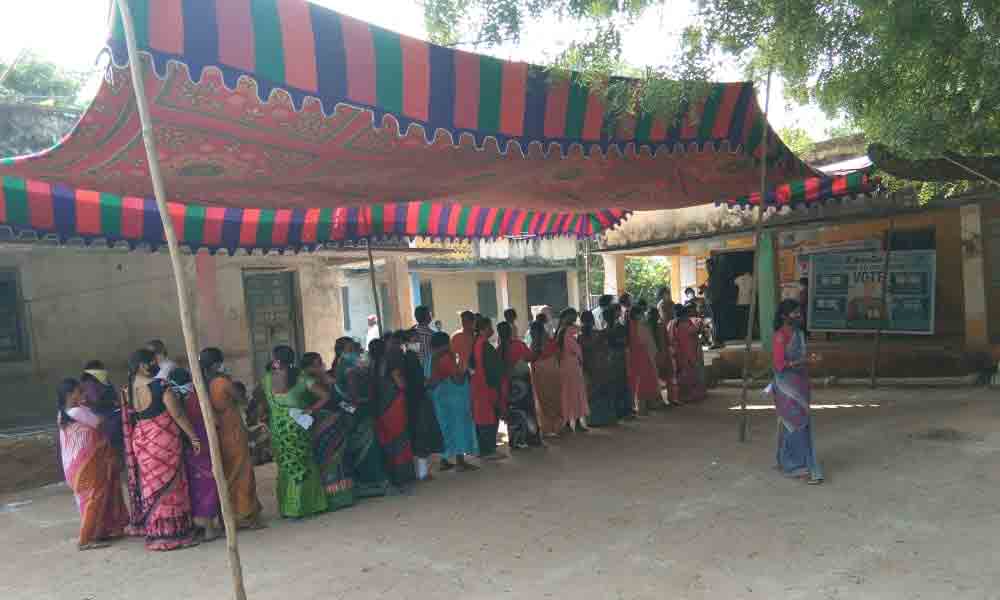Huzurabad By poll | హుజూరాబాద్‌లో భారీగా పోలింగ్‌..