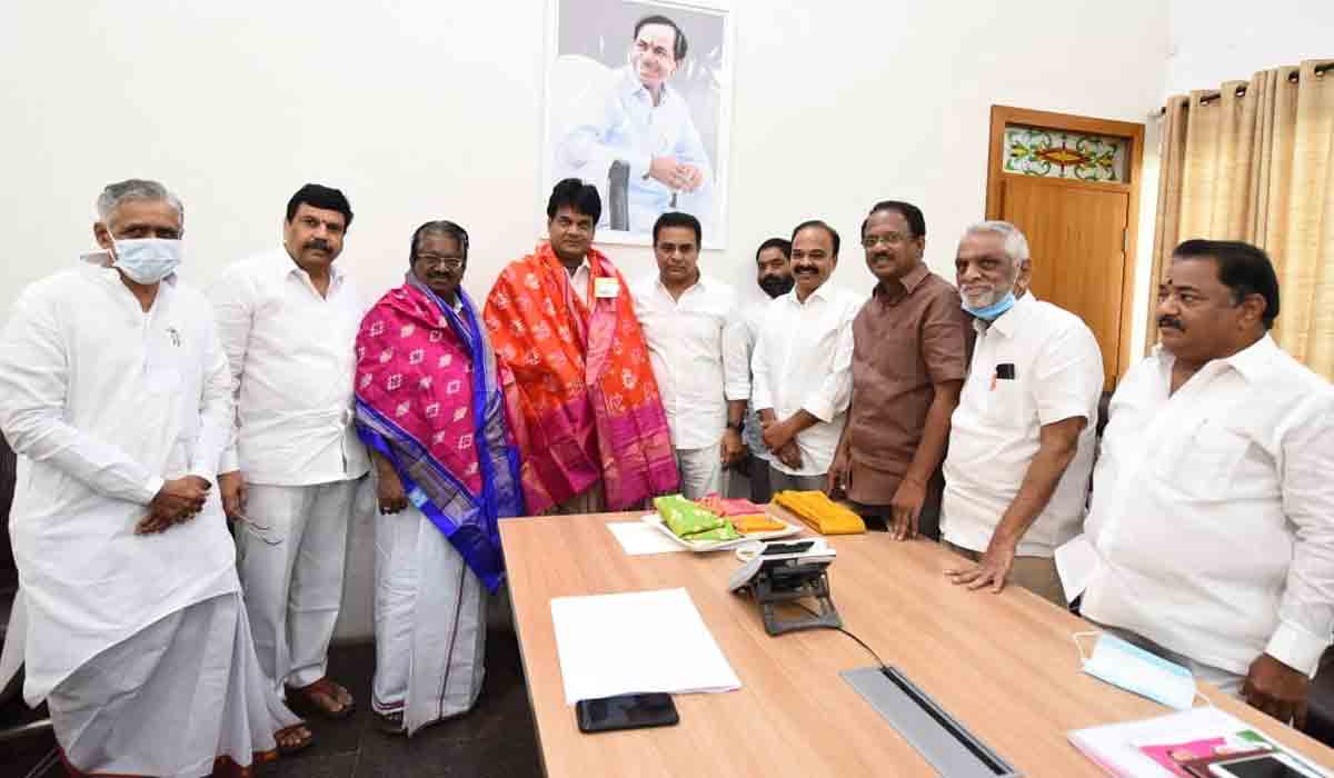 Minister KTR | మంత్రి కేటీఆర్‌తో డీఎంకే ఎంపీలు స‌మావేశం