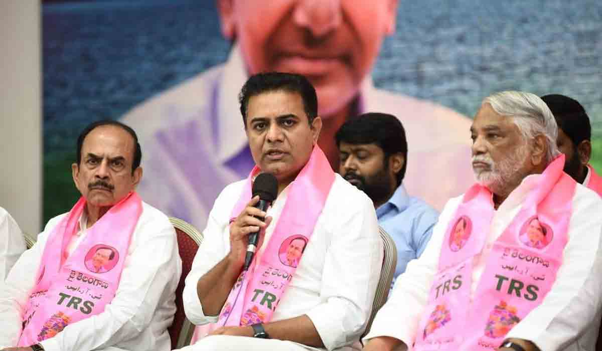 అక్టోబ‌ర్ 25న టీఆర్ఎస్ పార్టీ అధ్య‌క్షుడి ఎన్నిక : మంత్రి కేటీఆర్