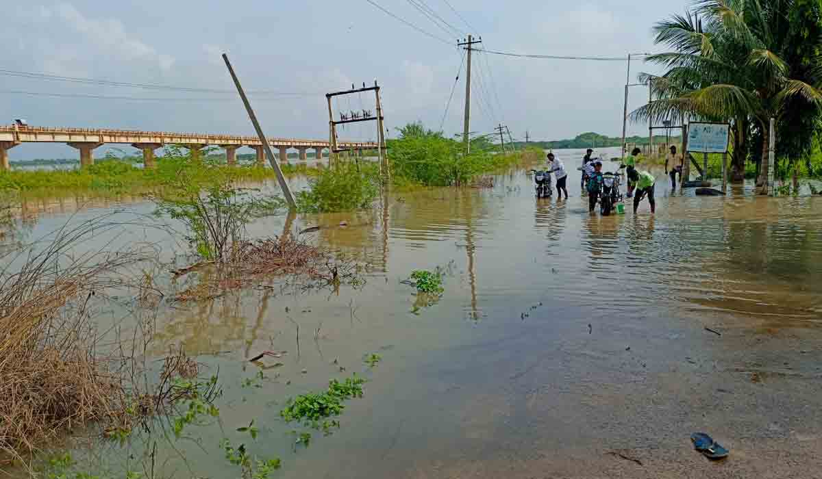 మ‌హారాష్ట్ర నుంచి భారీగా వ‌ర‌ద‌.. ఉధృతంగా ప్రవహిస్తున్న మంజీర నది