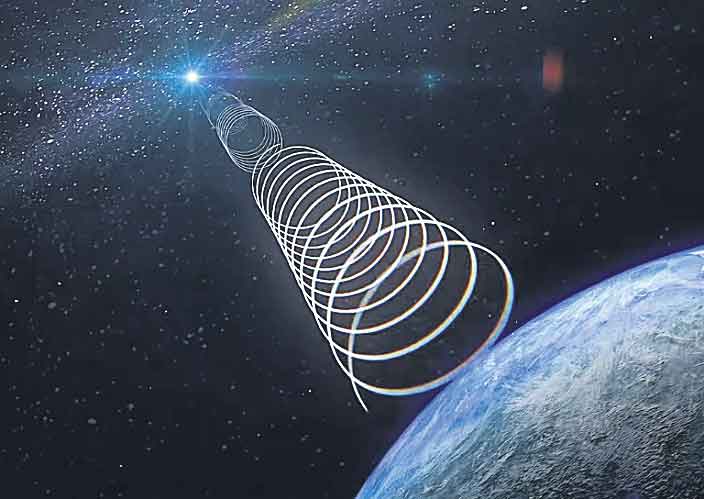 సుదూరం నుంచి అంతుచిక్కని రేడియో తరంగాలు