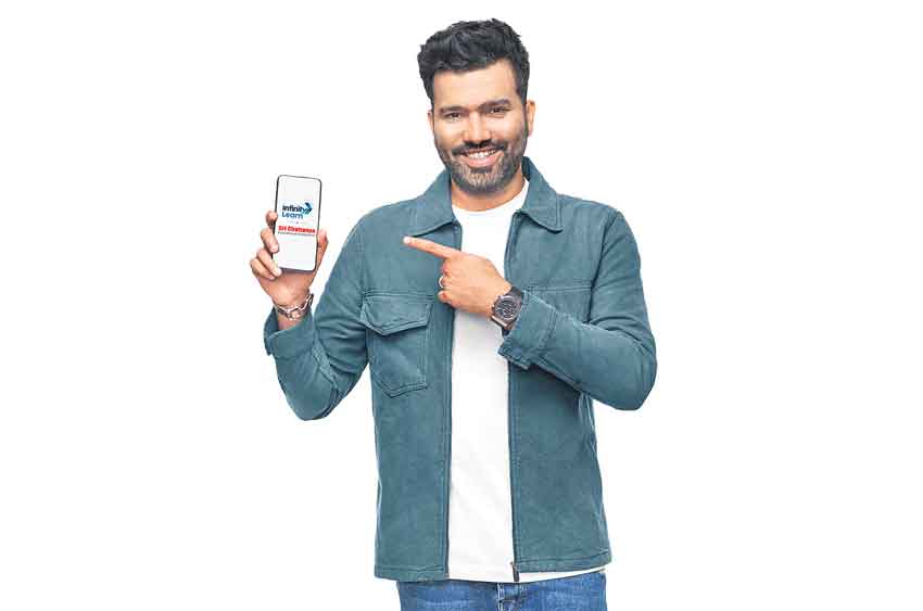 శ్రీచైతన్య ఇన్ఫినిటీ లెర్న్ ప్రచారకర్తగా రోహిత్శర్మ