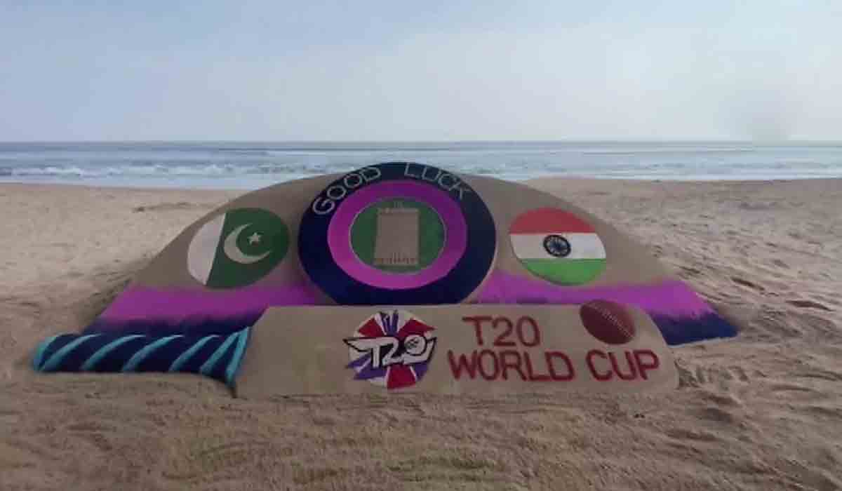 Sand Art: నేటి భార‌త్‌-పాకిస్థాన్ మ్యాచ్‌పై ప‌ట్నాయ‌క్ సుంద‌ర‌ సైక‌త శిల్పం