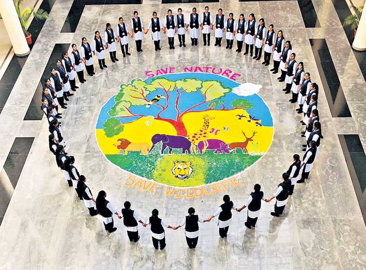 పర్యావరణంపై రంగవల్లి