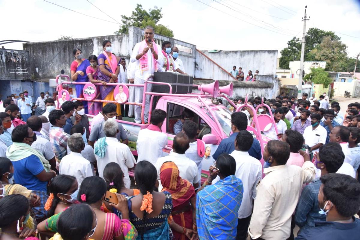 Huzurabad | టీఆర్ఎస్ పాల‌న‌లో కండ్ల‌ నిండా క‌రెంట్, కాల్వ‌నిండా నీళ్లు : మంత్రి హరీశ్‌ రావు