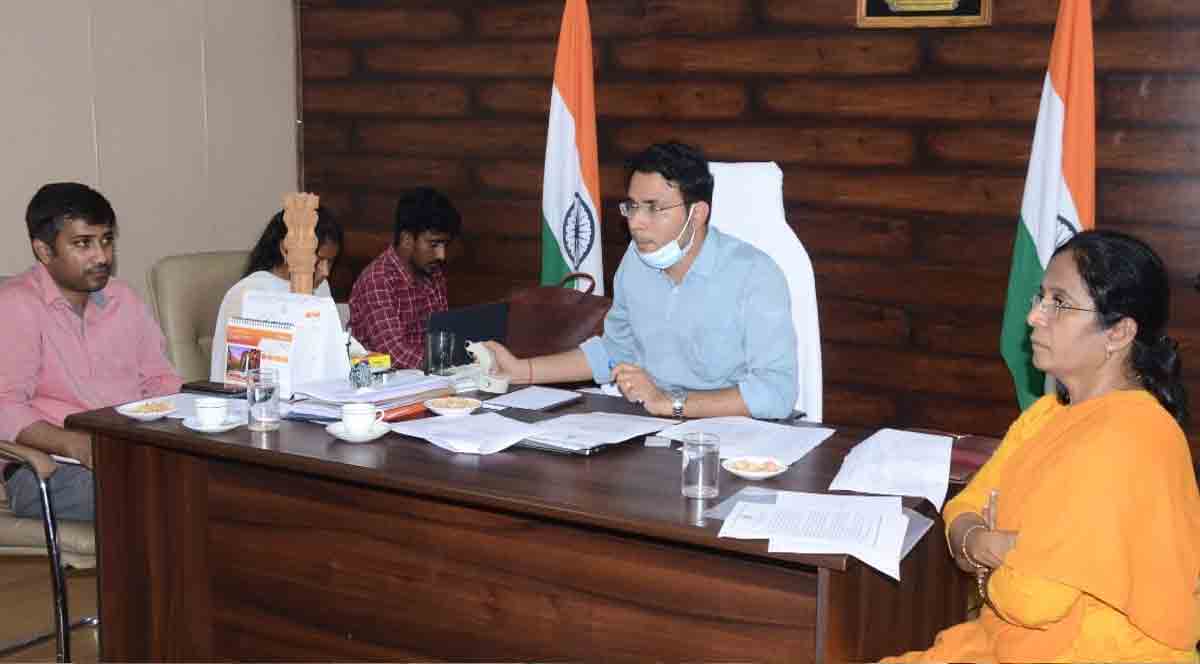 Review meeting | పల్లె ప్రగతి పనులపై కలెక్టర్ భవేశ్ మిశ్రా సమీక్షా సమావేశం..