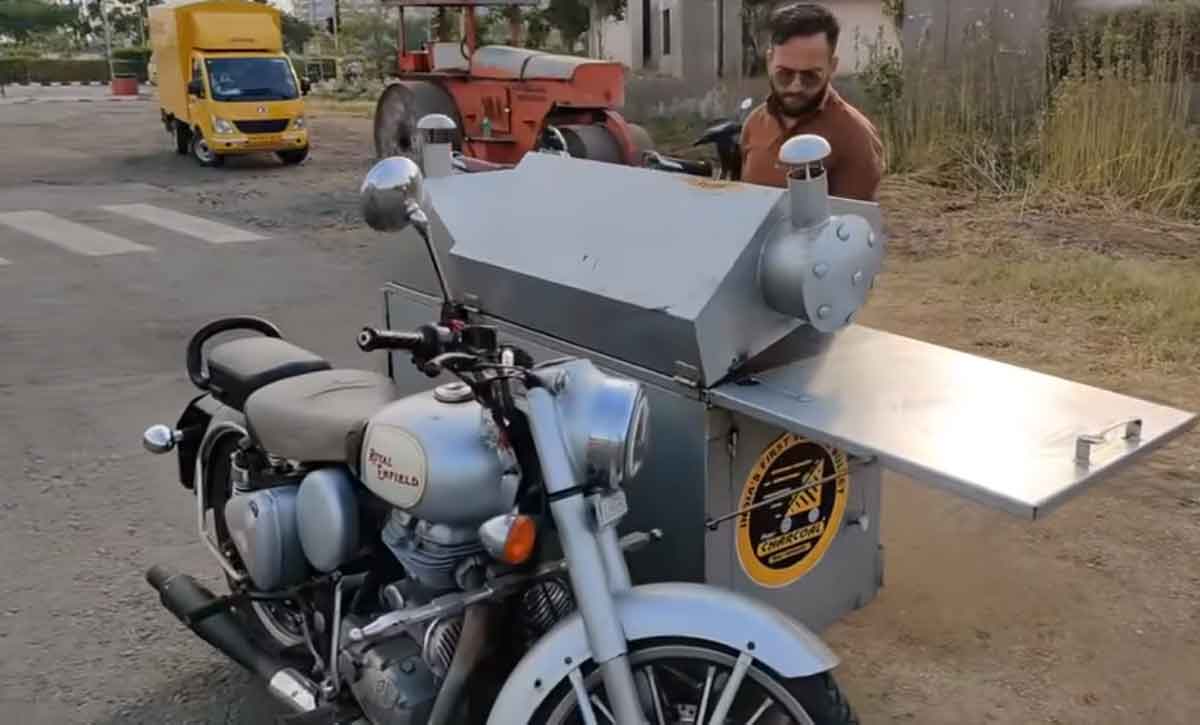 Sandwich: బుల్లెట్ బండి మీద శాండ్‌విచ్‌ అమ్ముతున్నాడు.. వీడియో వైర‌ల్‌