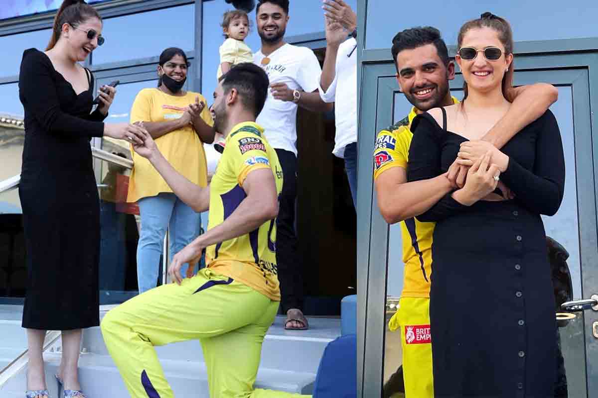 Deepak Chahar | లైవ్‌లో మోకాళ్ల మీద కూర్చొని అమ్మాయికి ప్ర‌పోజ్ చేసిన చెన్నై పేస‌ర్‌ దీప‌క్ చాహార్‌