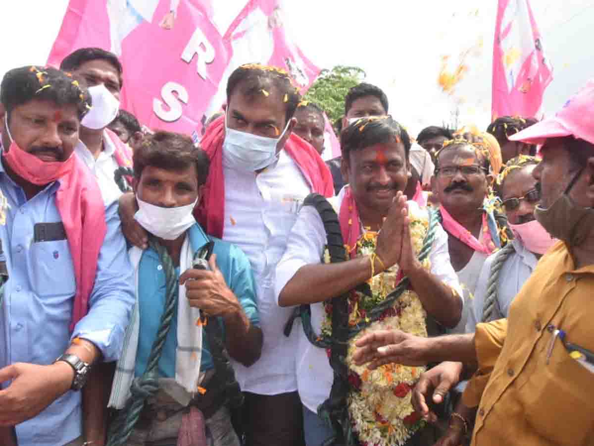 GELLU SRINIVAS | హుజూరాబాద్ ఉప‌ ఎన్నిక‌ల ప్ర‌చార సిత్రాలు..