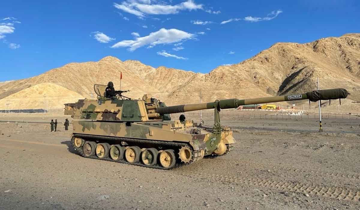 ల‌డాఖ్‌లో కే9-వ‌జ్రా రెజిమెంట్‌ను మోహ‌రించిన ఇండియ‌న్ ఆర్మీ