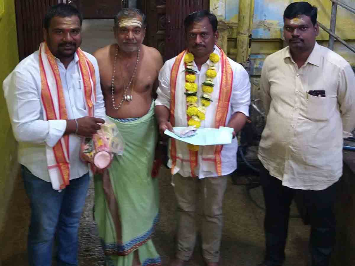 ‘మల్లన్న’ను దర్శించుకున్న గెల్లు శ్రీనివాస్ యాదవ్‌