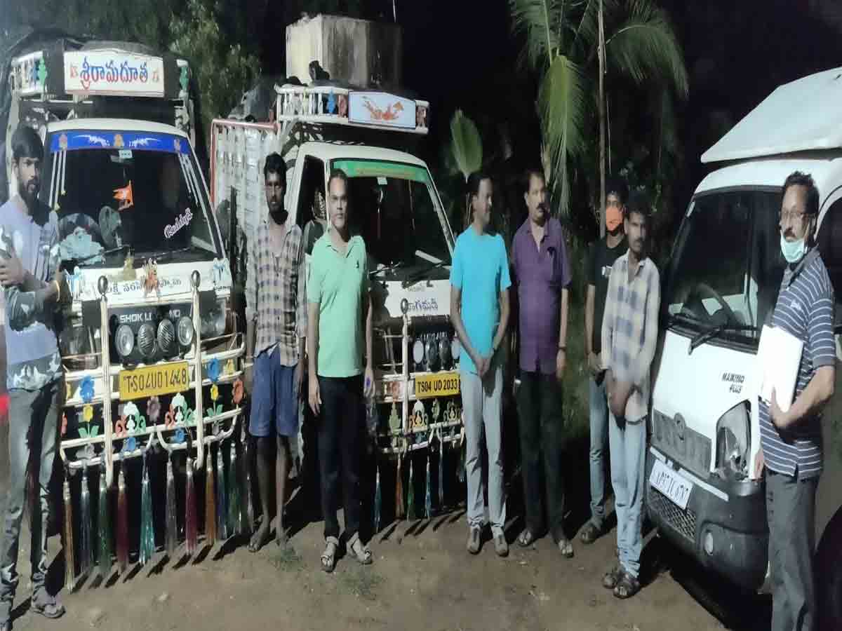 Crime | అక్రమంగా తరలిస్తున్న రేషన్‌బియ్యం పట్టివేత..