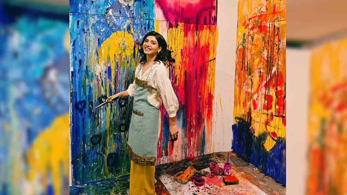 Samantha art |  స‌మంత పెయింటింగ్ ఆర్ట్‌ వీడియో వైర‌ల్