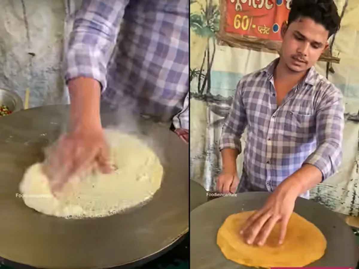 Viral Video : యాక్.. ఇదేంద‌య్యా ఇది.. చేతుల‌తోనే వండేశాడు.. వీడియో చూస్తే జ‌న్మ‌లో తిన‌రు