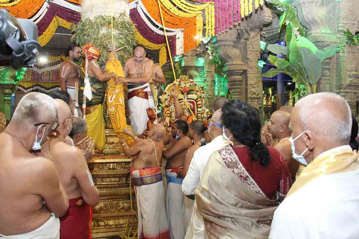 ధ్వజావరోహణంతో ముగిసిన శ్రీవారి బ్రహ్మోత్సవాలు