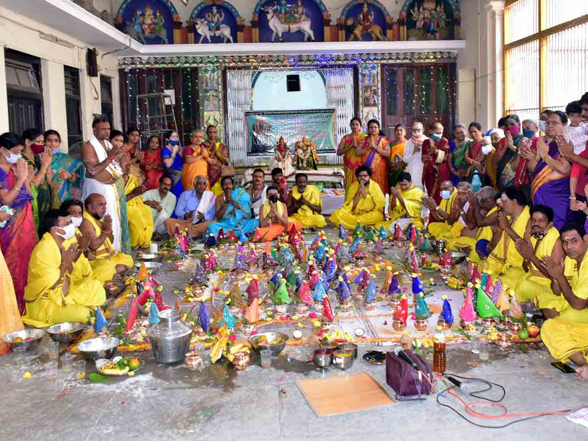 Warangal : కాశీవిశ్వేశ్వరాలయంలో అక్షర కోటి పంచాక్షరీ జపము