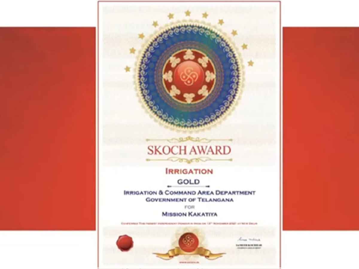 SKOTCH Award: ‘మిషన్‌ కాకతీయ’కు స్కోచ్‌ అవార్డు