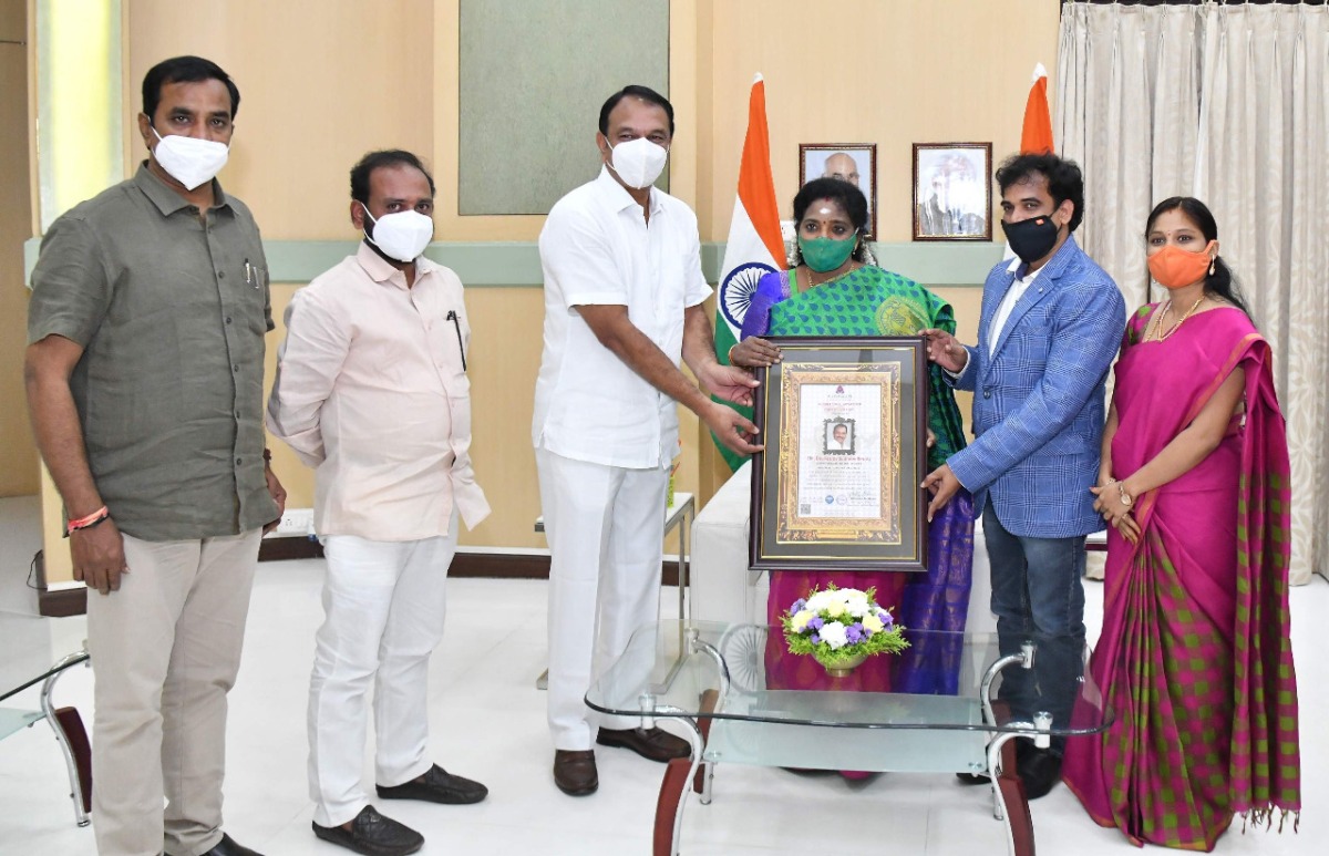 Award | గ‌వ‌ర్న‌ర్ చేతుల మీదుగా స్పిరిట్ ఆఫ్ హ్యూమానిటీ అవార్డు అందుకున్న ఎమ్మెల్యే సుధీర్‌రెడ్డి