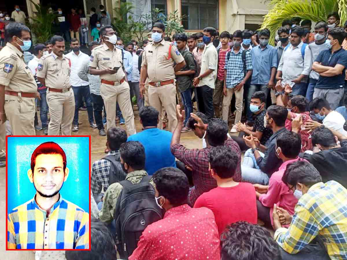 JBIT : ఇంజినీరింగ్‌ విద్యార్థి ఆత్మహత్య.. తోటి విద్యార్థుల ఆందోళన..