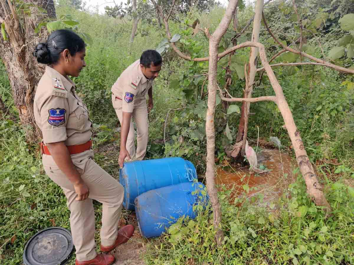 గుడుంబాపై మెరుపు దాడులు