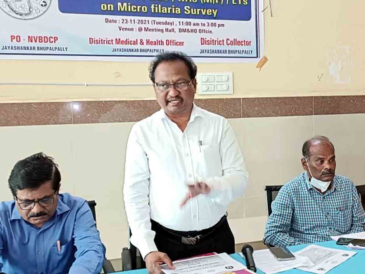 Bhupalpally : ఫైలేరియా వ్యాధిపై దృష్టి పెట్టండి