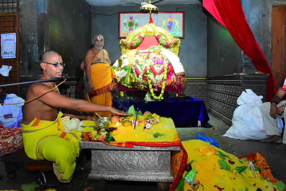 లక్ష్మీనృసింహుడికి విశేష పూజలు