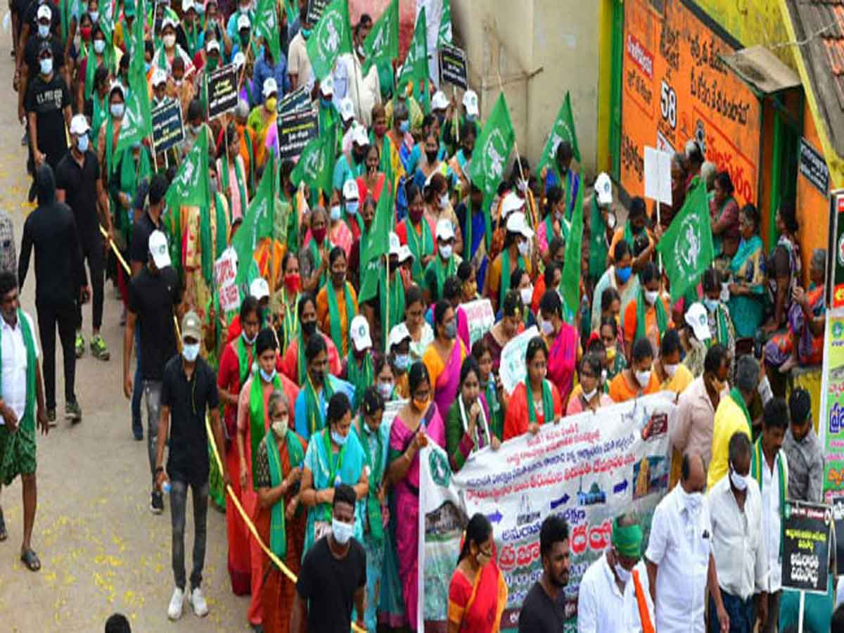 Mahapadayatra : ప్రభంజనంలా ఏపీ రైతుల మహాపాదయాత్ర