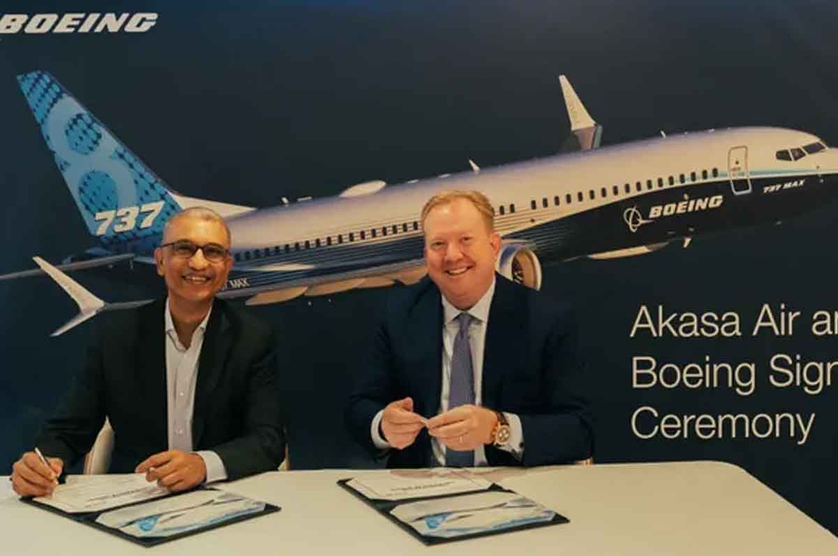 Akasha with Boieng | బోయింగ్‌తో రాకేశ్ ఝున్‌ఝున్‌వాలా టైఅప్.. 77 విమానాల కొనుగోలుకు ఒప్పందం