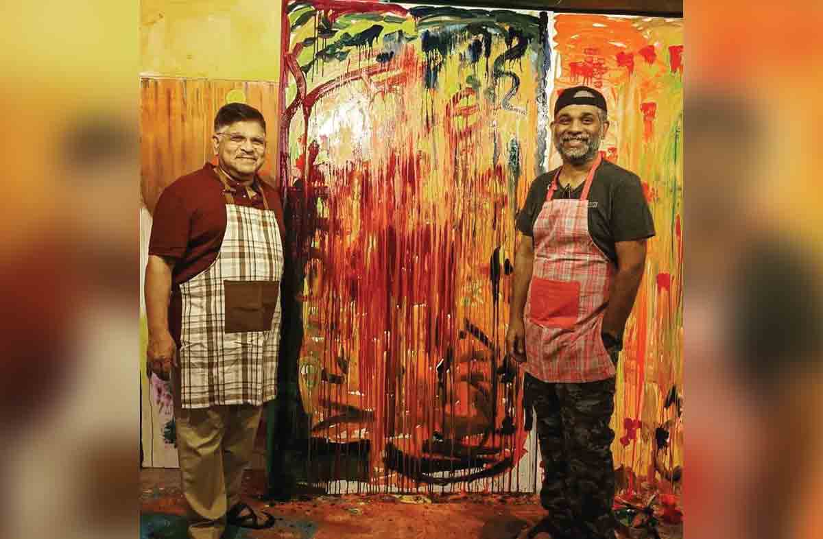 Allu Aravind painting | తండ్రీ కొడుకుల పెయింటింగ్ ఆర్ట్‌..ట్రెండింగ్‌లో స్టిల్‌