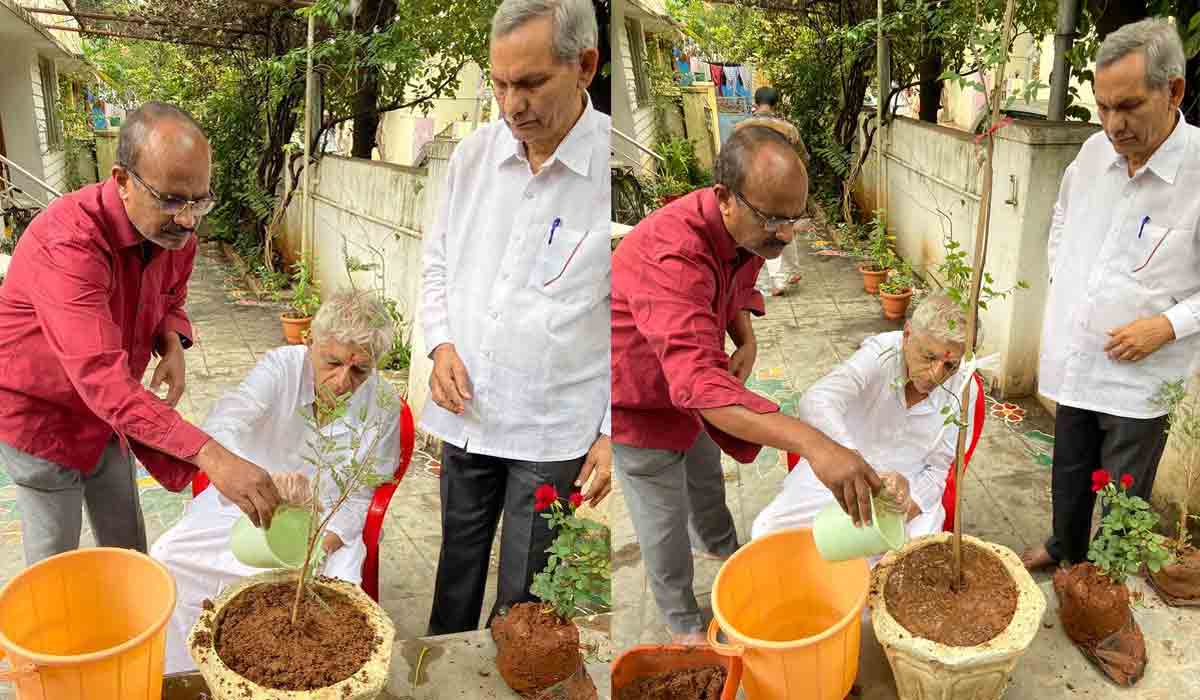 గ్రీన్‌ ఇండియా చాలెంజ్‌లో పాల్గొన్న చుక్కా రామయ్య