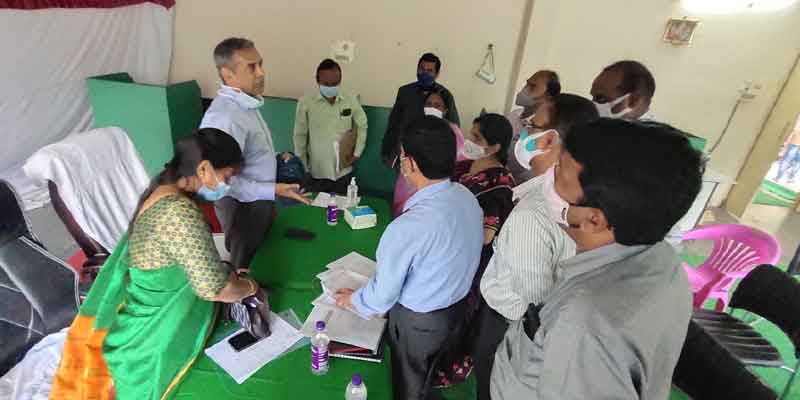 పత్తి మార్కెట్‌యార్డు రోడ్డు పరిశీలన